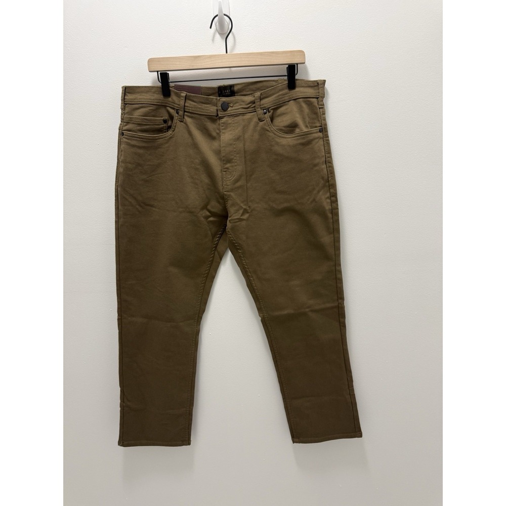 Jachs New York Men's Khaki Straight Fit Jeans Pants 38x30 Stretch NWT